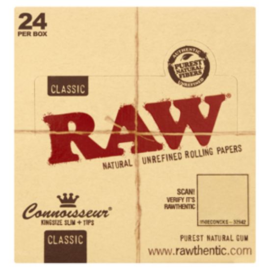 Picture of Raw Classic Papers & Tips Kingsize Slim  x24